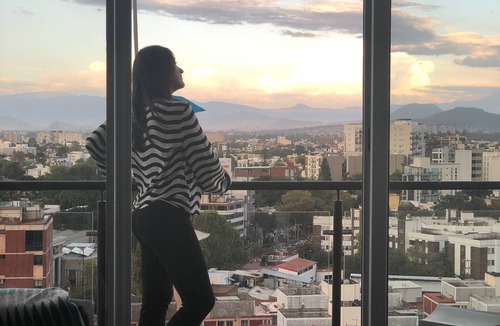 Del Valle Apartment | Coyoacan cineteca luxury apartment overlooking the volcanoes