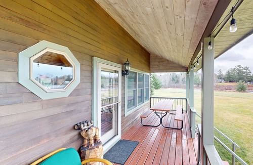 Greenville House | Cozy, dog-friendly waterfront cabin with large yard, porch, dock, & lake views