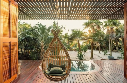 Tulum City Center House | Design awards beach Villa with 4BR and sky pool
