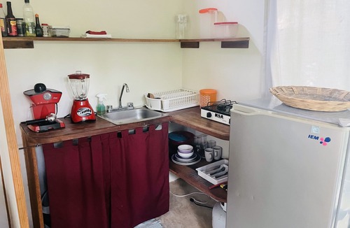 Cuatunalco House | Double Bed, Queen size, small kitchen, terrace, wi fi air condition quiet