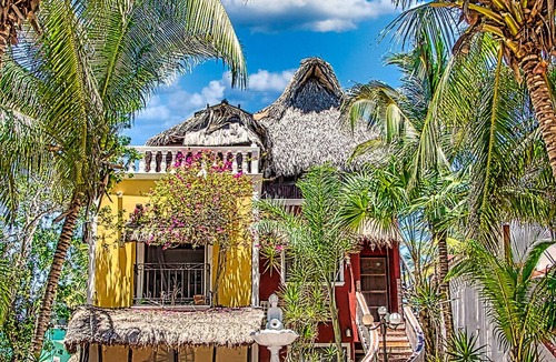 El Cuyo Condo | Gorgeous 3 Br Hacienda del Cuyo ground floor and Penthouse Beachfront, 2 Levels