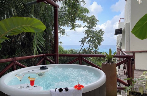 North End Apartment | HiddenJungle private Jacuzzi & views/Daily Clean