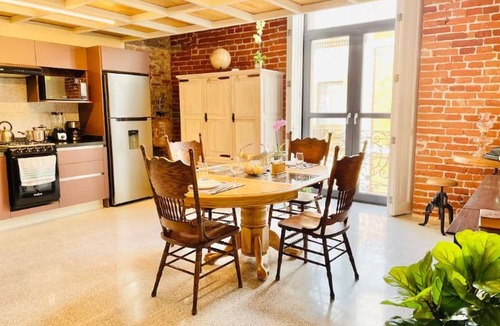 Historic Centre of Puebla Apartment | Historic Center Loft 102: Private Patio & Panoramic Rooftop Terrace