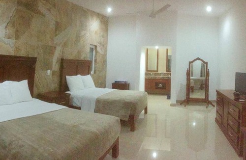 San Blas Hotel | Hotel Room #1, 2 Queen Beds, Private Bath, Pool & Spa with Hidromassage