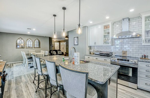 Bumpass House | Lakefront Home with Private Dock, Hot Tub, Fireplace, & Central A/C - Free WiFi
