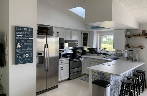 Kirkfield Cottage | Lakefront, sunsets, family & pet friendly with modern amenities. Must stay!