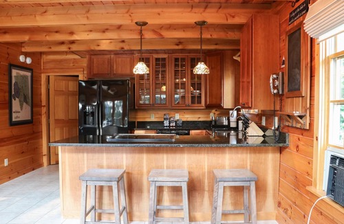 Smithfield House | Lakeside Cabin Retreat: Waterfront, Near Colby College, Waterville & Augusta