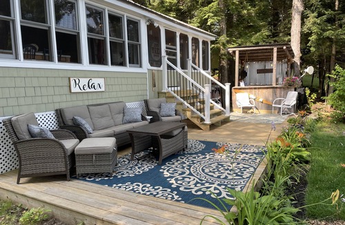 Dover-Foxcroft House | Lakeside camp with private beach, dock and so much more!