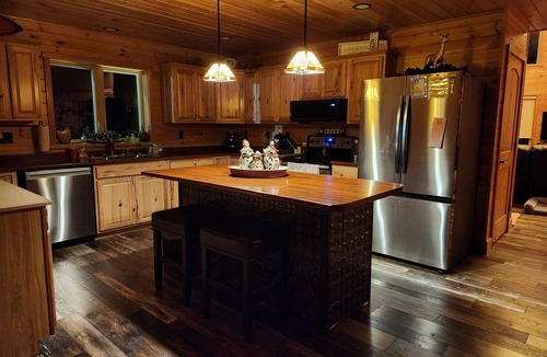 Fort Kent Mills Ski Chalet | Large Chalet Cabin overlooking downtown Fort Kent! Right on the trails!