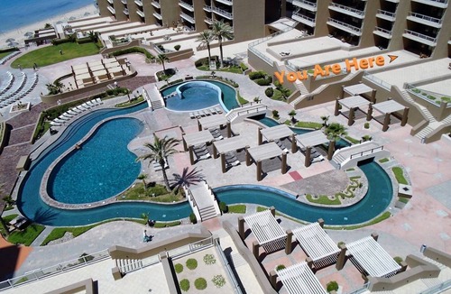 Puerto Penasco Condo | Las Palomas 2BR GROUND FLOOR Huge Patio/Closest to Lazy River/Steps to Beach