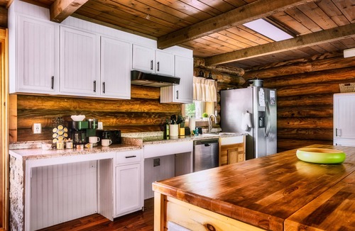 Gatlinburg Cabin | Log Cabin! ADA! Location! Hot Tub! Game Room! Theater! Wood Burning Fireplace!
