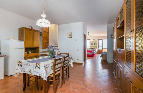 Castellina Marittima Apartment | Lovely apartment for 17 people with A/C, pool, WIFI, TV, patio, pets allowed and panoramic view
