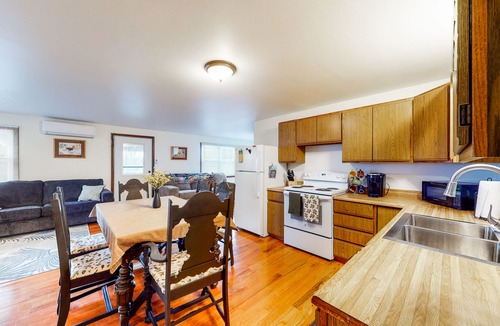 Weeks Mills House | Lovely dog-friendly lakefront abode with firepit, swimming dock, and fast WiFi