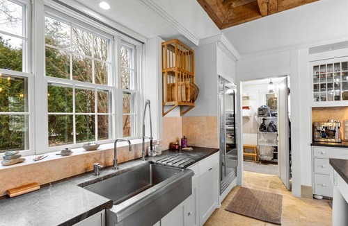 Camden House | Luxurious Rockport Harbor Oceanfront Home With Private Sandy Beach and Dock