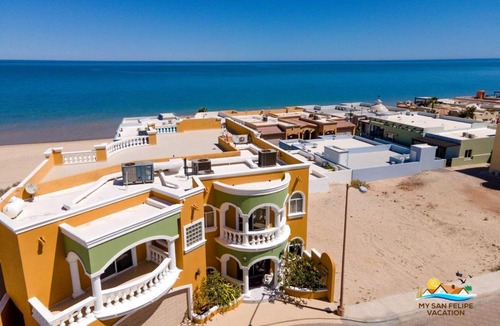 San Felipe House | Luxury 3-Story Beachfront Villa in San Felipe with Private Pool – Casa Mostaza