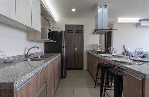 Tlajomulco de Zuniga Apartment | Modern Apartment with Terrace and Pool Access