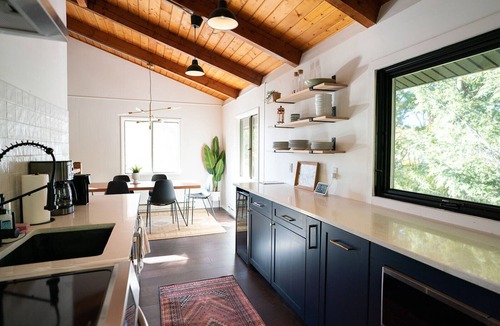 Copake Lake House | Modern hilltop chalet-style cabin @ Copake Lake