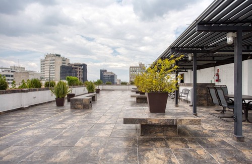 Escandon Apartment | Mondrian 2 King BDRM 2 BTH Gym+Rooftop+Security in Condesa