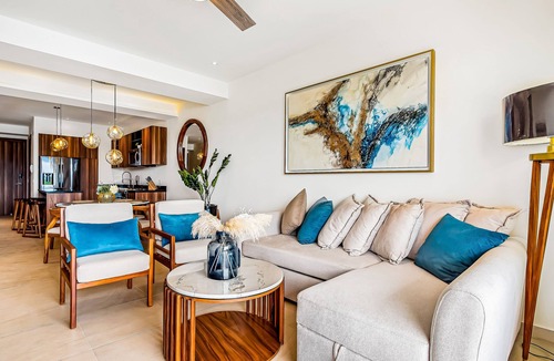 Nuevo Vallarta Apartment | Mountain-view apartment near beach with balcony, rooftop pool, gym, & Ping-Pong