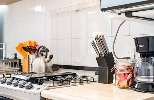 Roma Norte Condo | Mustard & Pink City Pad, Walk to Medellin Market