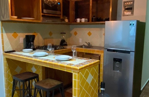Emiliano Zapata Apartment | Old town WIFI A/C Rooftop/Pool Private Balcony Apt#1