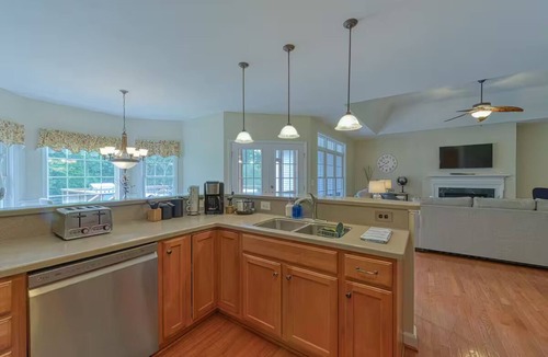 Livingston House | Peaceful, lakeside retreat-private pool, hot tub, private dock, boatslip & more!