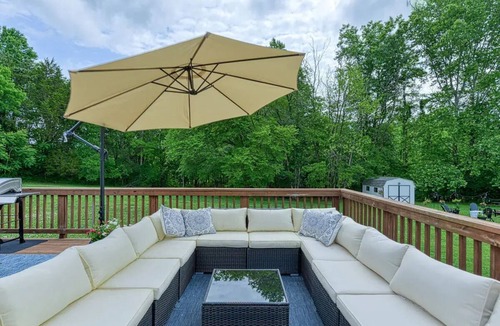 Livingston House | Peaceful, lakeside retreat-private pool, hot tub, private dock, boatslip & more!
