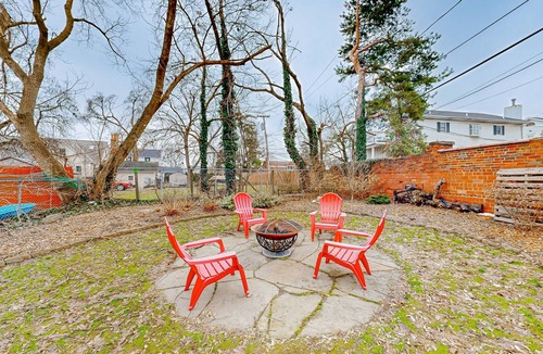Plymouth House | Peaceful, spacious retreat with enviable location, firepit, yard