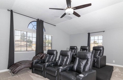 Elk Grove House | Pool house w/ movie room, pool table, poker table