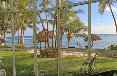 Akumal Condo | Private Beachfront 2/2, Views! Huge Pool! Gardens!