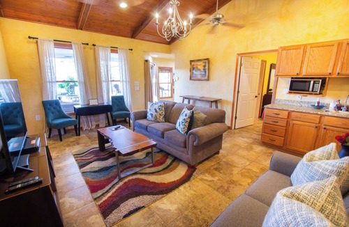 Fredericksburg House | Private Hilltop Farmhouse Incredible Views, Petting Zoo Animals & Hot Tub