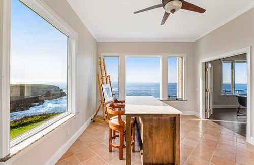 Caspar House | Private, oceanfront, blufftop sanctuary on 8 acres with stunning sunset views
