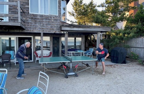 Fairfield House | Quintessential Waterfront Beach House Dripping Over the Long Island Sound