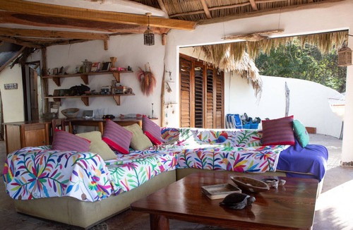 Mayto Cottage | Remote, romantic jungle palapa overlooking the ocean with 3 beds, kitchen + bath