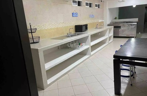 Chicxulub Puerto House | Sea front, white sand, pool, Family, 4 Room, A/C