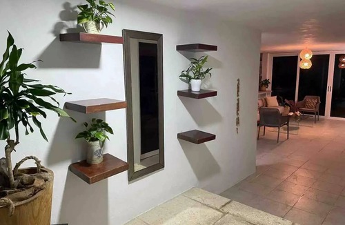 Chicxulub Puerto House | Sea front, white sand, pool, Family, 4 Room, A/C