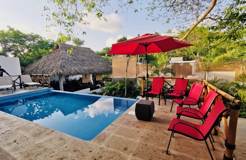 San Francisco Villa | Small Villa with 6 rooms in San Pancho town 16 persons