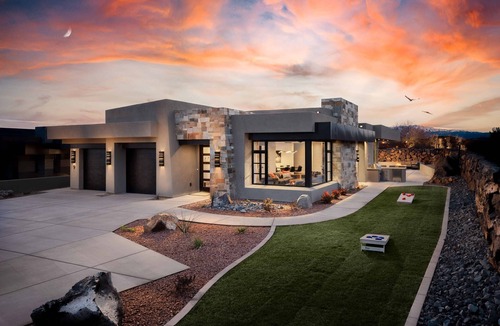 Ivins House | Snow Canyon Luxury Home #9: Pool: Pickleball, Private Hot Tub.