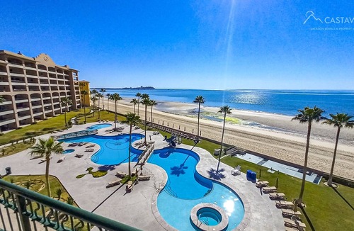 Puerto Penasco Condo | Sonoran Spa W506 - 2 BR Next to the Pool, High Speed Wi-Fi - Beachfront Upper Floor Luxury Condo