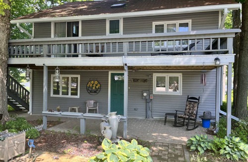 Norway Cottage | Spacious Lakefront House, Walkable to Indiana Beach