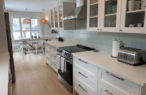 Grand Beach Cabin | Steps from the Shore, Modern Beachy Getaway