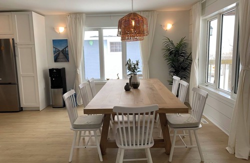 Grand Beach Cabin | Steps from the Shore, Modern Beachy Getaway