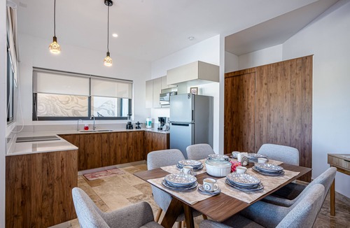 Telchac Puerto Apartment | Stunning oceanfront retreat with a pool and great views, perfect for families