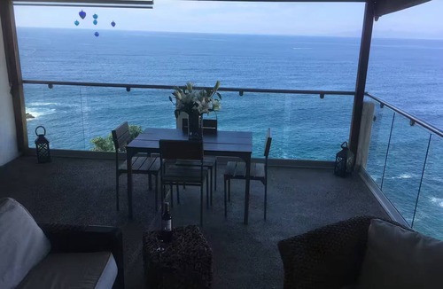 South Shore Hotel Area Apartment | Stunning sea view 2-bedroom apartment with AC near mismaloya, ground floor