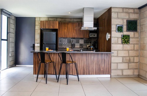 Downtown Guadalajara Apartment | Stylish Authentic Loft w/Gym & Coworking | 1 BD | Tribu Colón