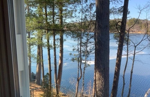 Lochmere House | Sunset View Lake Front Living with Dock & Boat Ramp on Lake Winnisquam