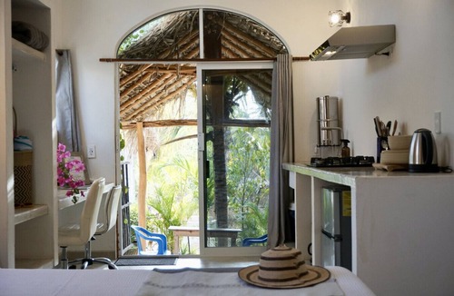 Emiliano Zapata Apartment | Surf Studio with Desk & Kitchen – Walk to Waves