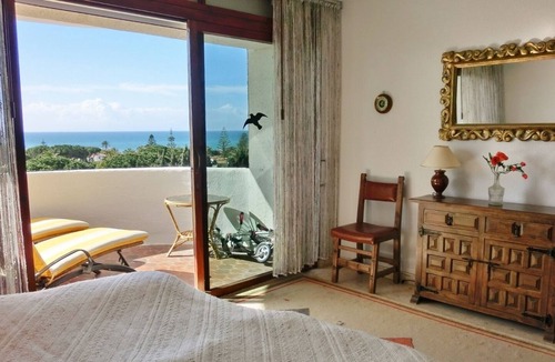 Urbanizacion Marbessa Apartment | View from the balcony over the sea to Gibraltar and Africa