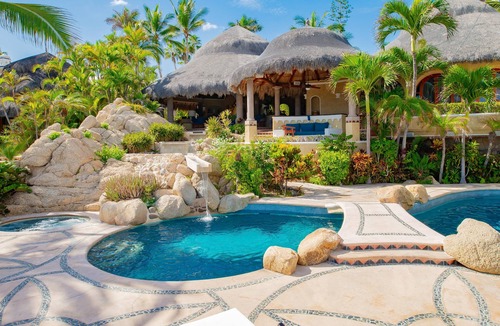 Cabo San Lucas Villa | Villa las Rocas: One-Of-A-Kind Lush Tropical Mexican Beachfront Estate 7 BR