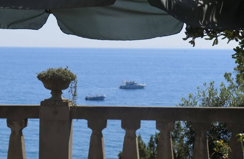 Rosignano Marittimo Villa | Villa with park directly on the sea, sandy beach and rocky coast, view unforgettable